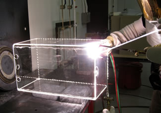 glass to metal welding